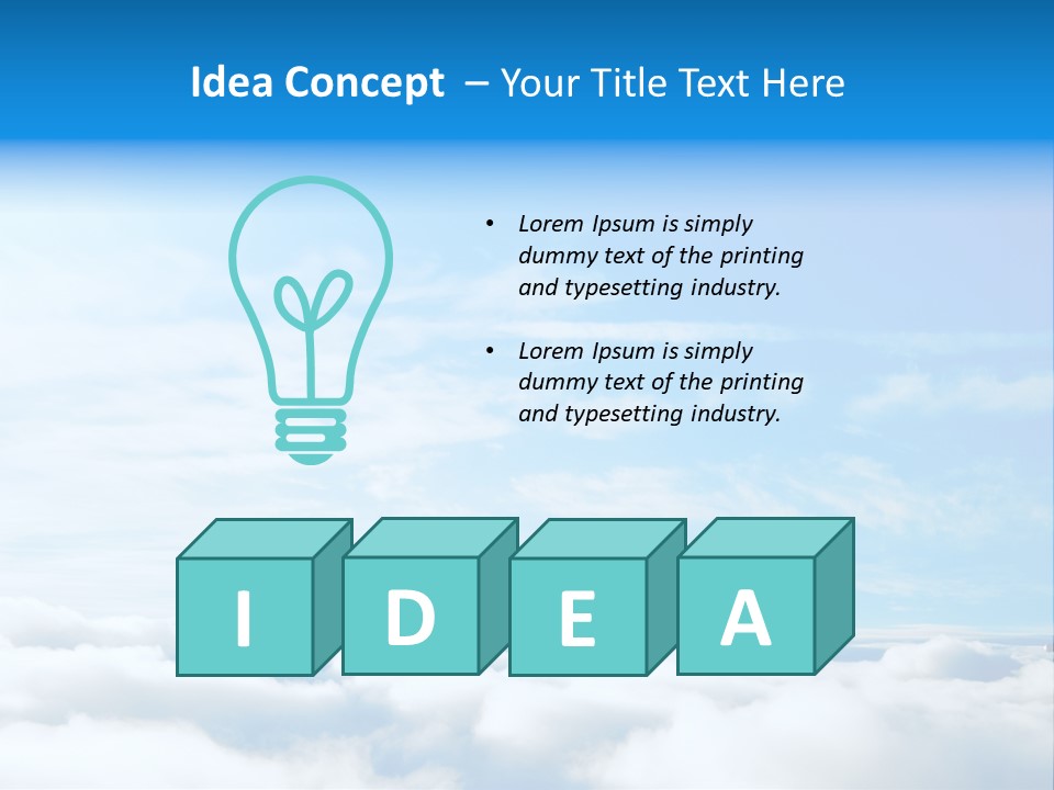 Peace Window Sun PowerPoint Template