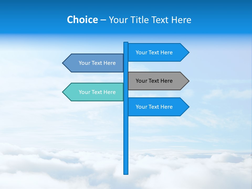 Peace Window Sun PowerPoint Template