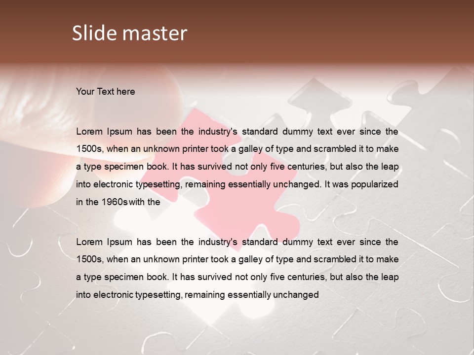 Solve Conceptual Teamwork PowerPoint Template