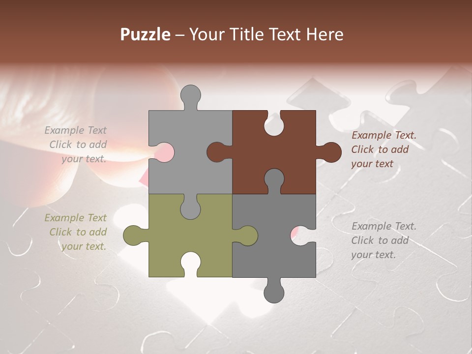 Solve Conceptual Teamwork PowerPoint Template