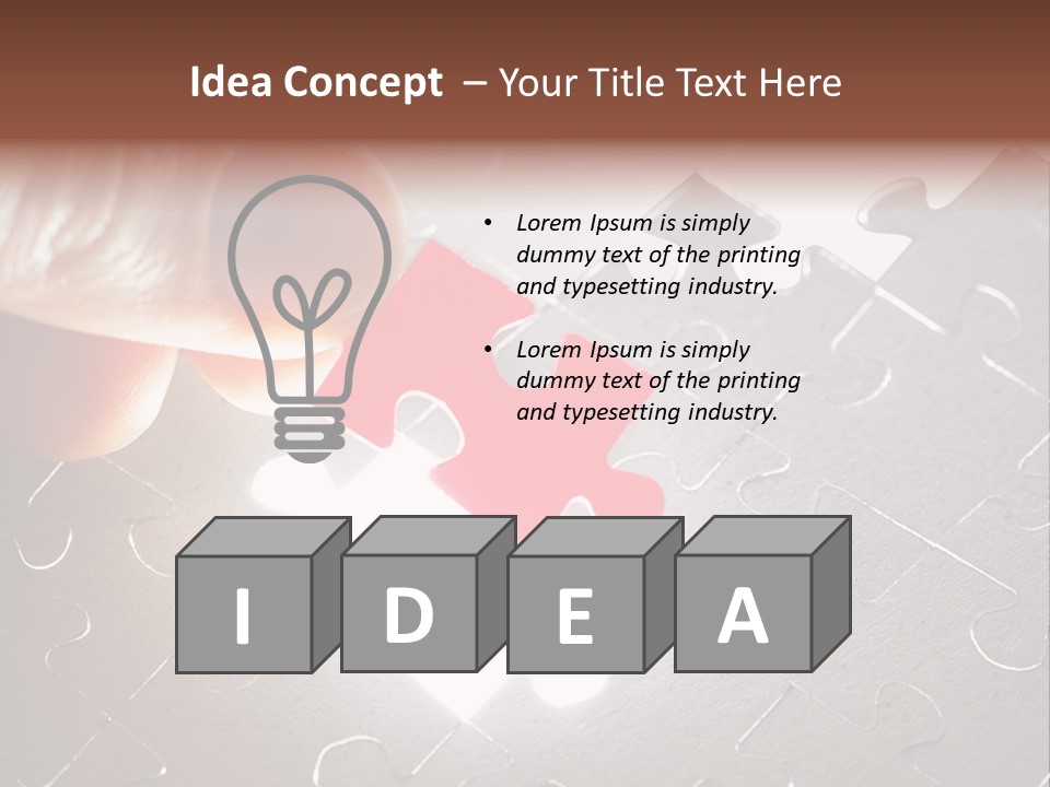 Solve Conceptual Teamwork PowerPoint Template