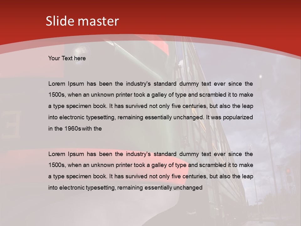 Sky Station Track PowerPoint Template