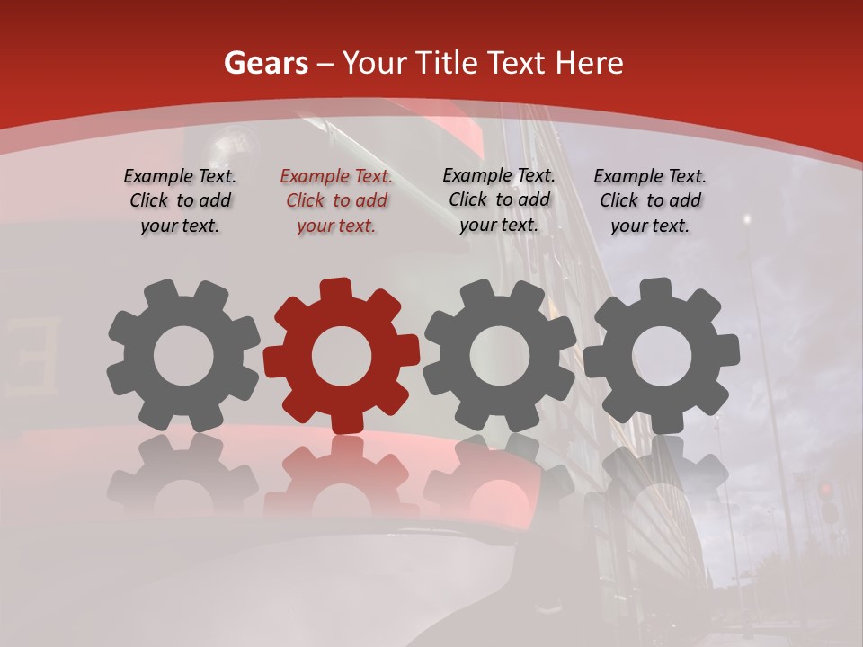 Sky Station Track PowerPoint Template