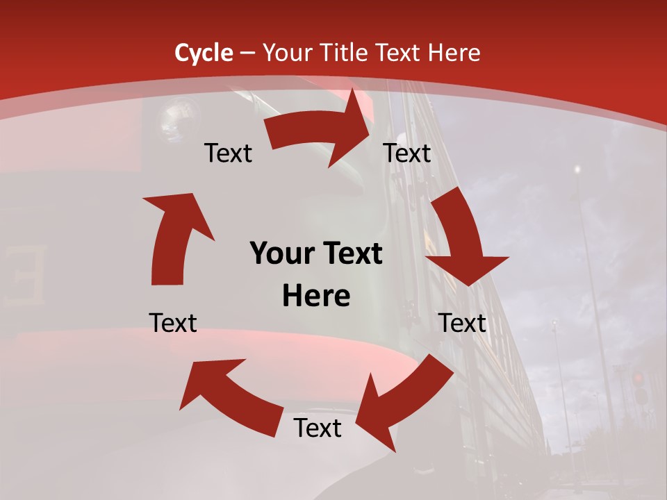 Sky Station Track PowerPoint Template