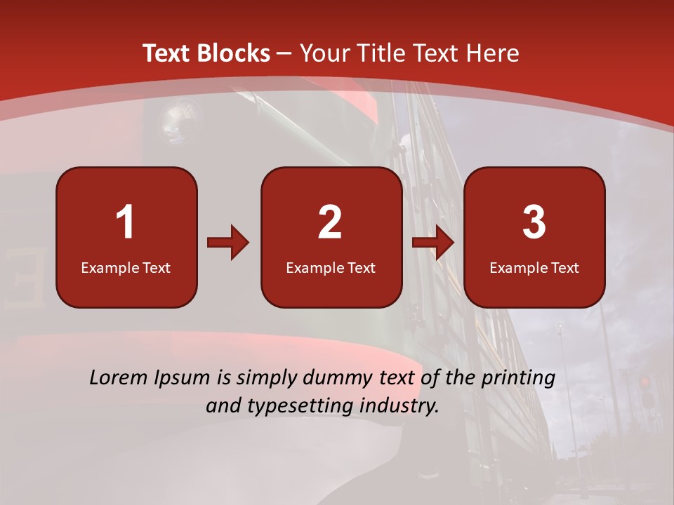 Sky Station Track PowerPoint Template