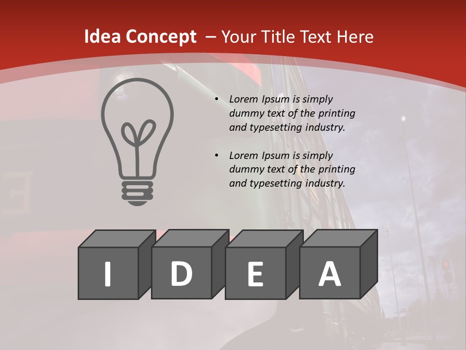 Sky Station Track PowerPoint Template