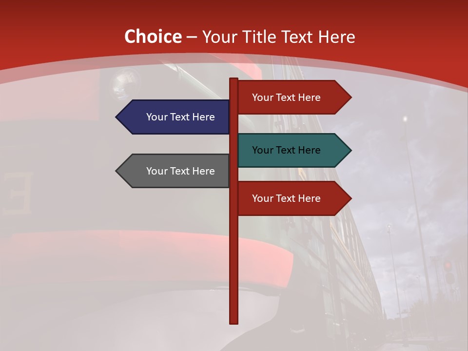 Sky Station Track PowerPoint Template