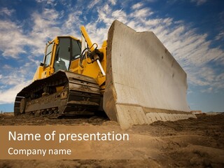 Iron Mover Mining PowerPoint Template