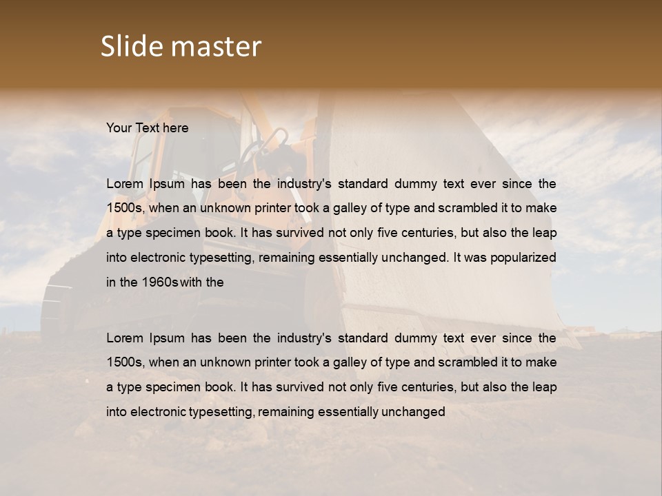 Iron Mover Mining PowerPoint Template