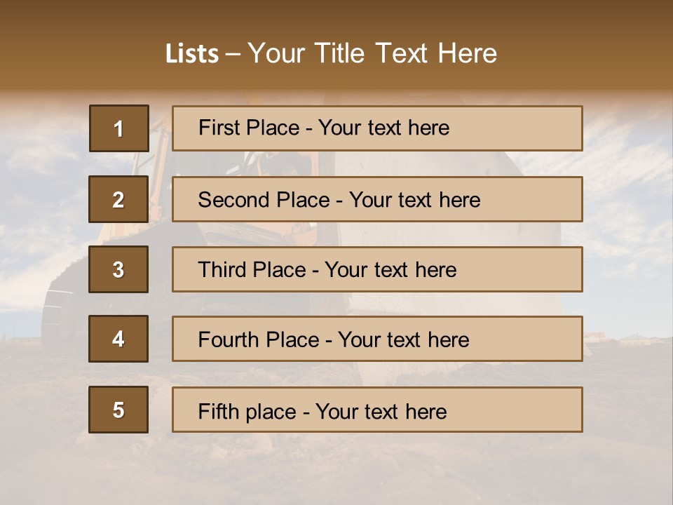 Iron Mover Mining PowerPoint Template