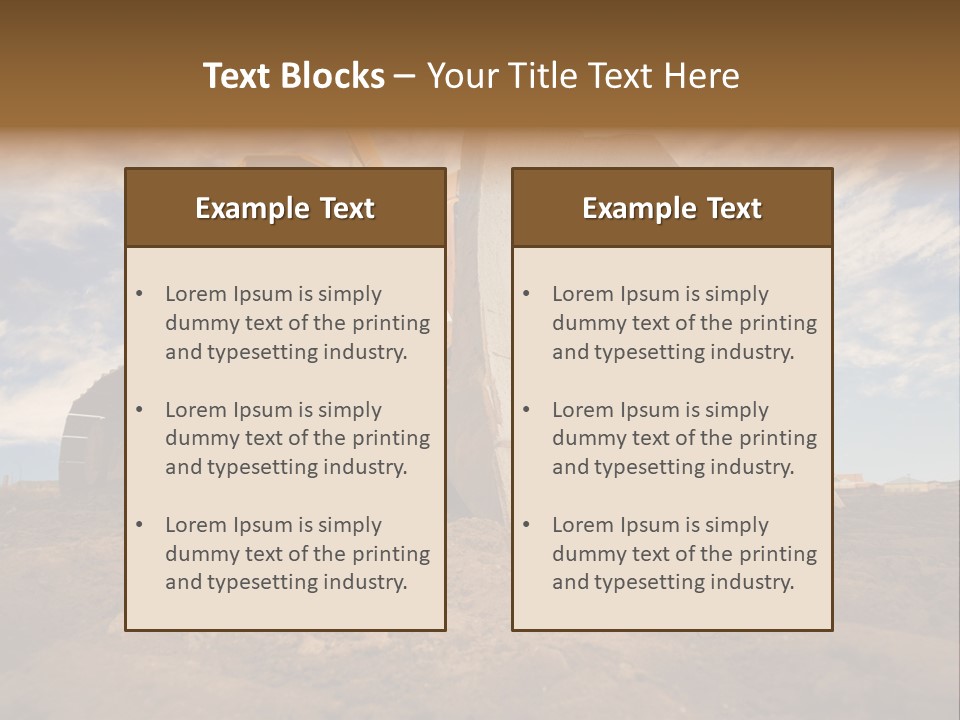 Iron Mover Mining PowerPoint Template