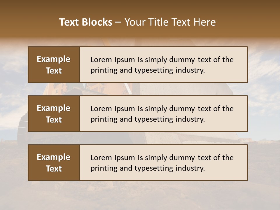 Iron Mover Mining PowerPoint Template