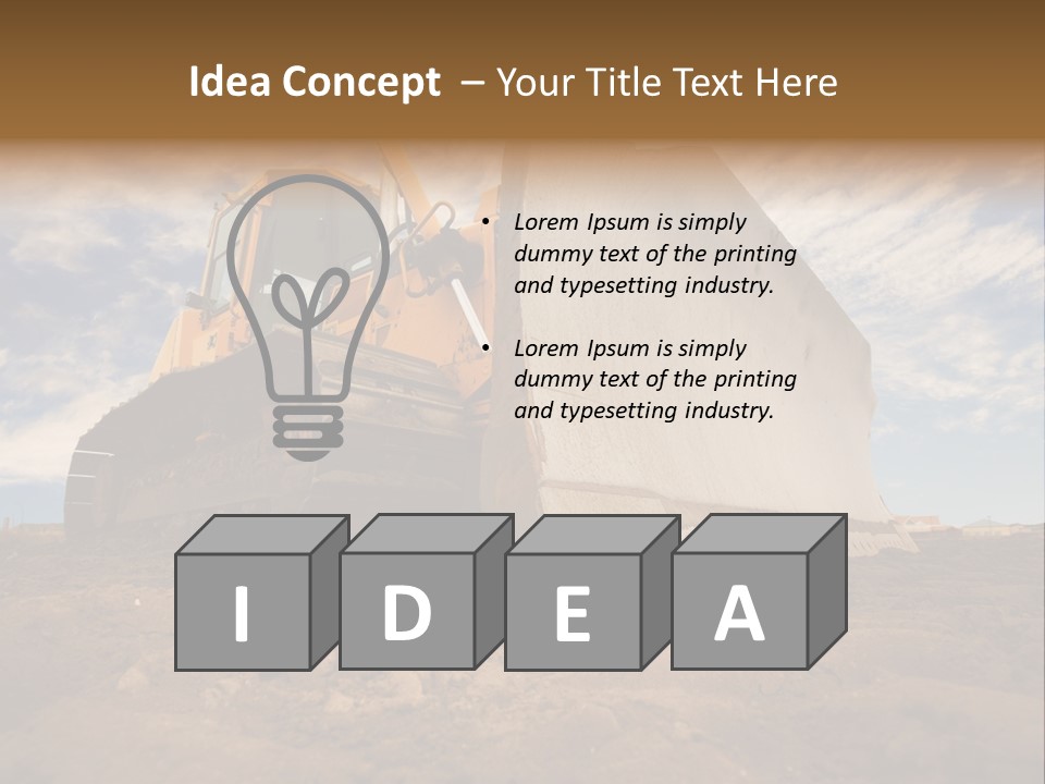 Iron Mover Mining PowerPoint Template