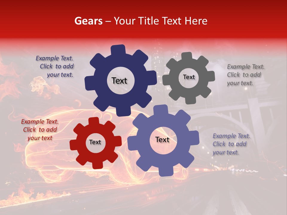 Birds Drive Flammable PowerPoint Template