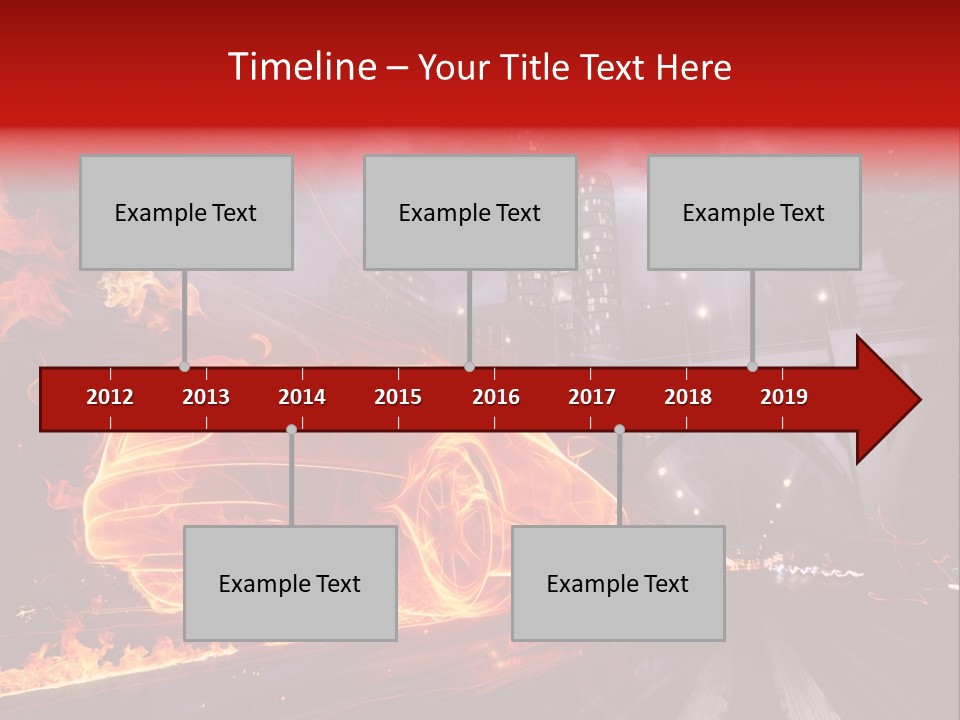 Birds Drive Flammable PowerPoint Template
