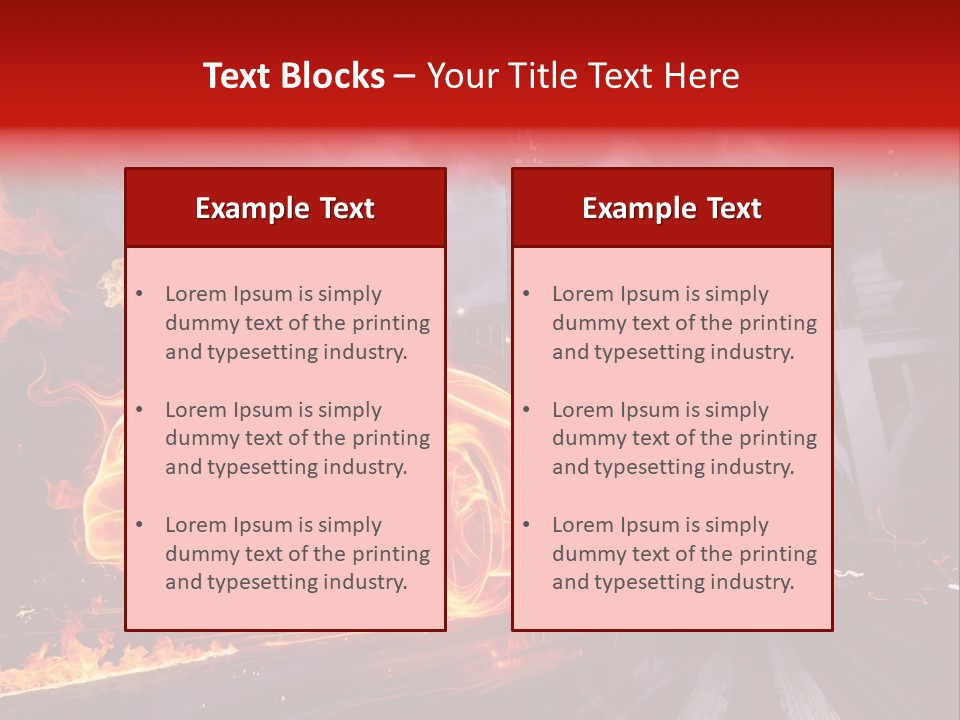 Birds Drive Flammable PowerPoint Template