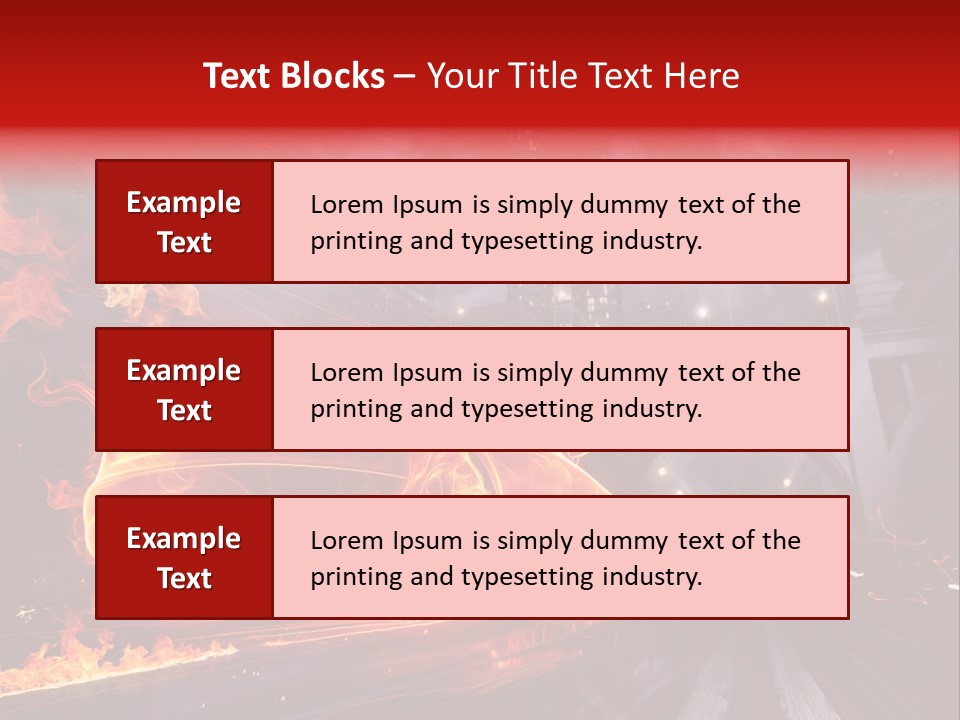 Birds Drive Flammable PowerPoint Template