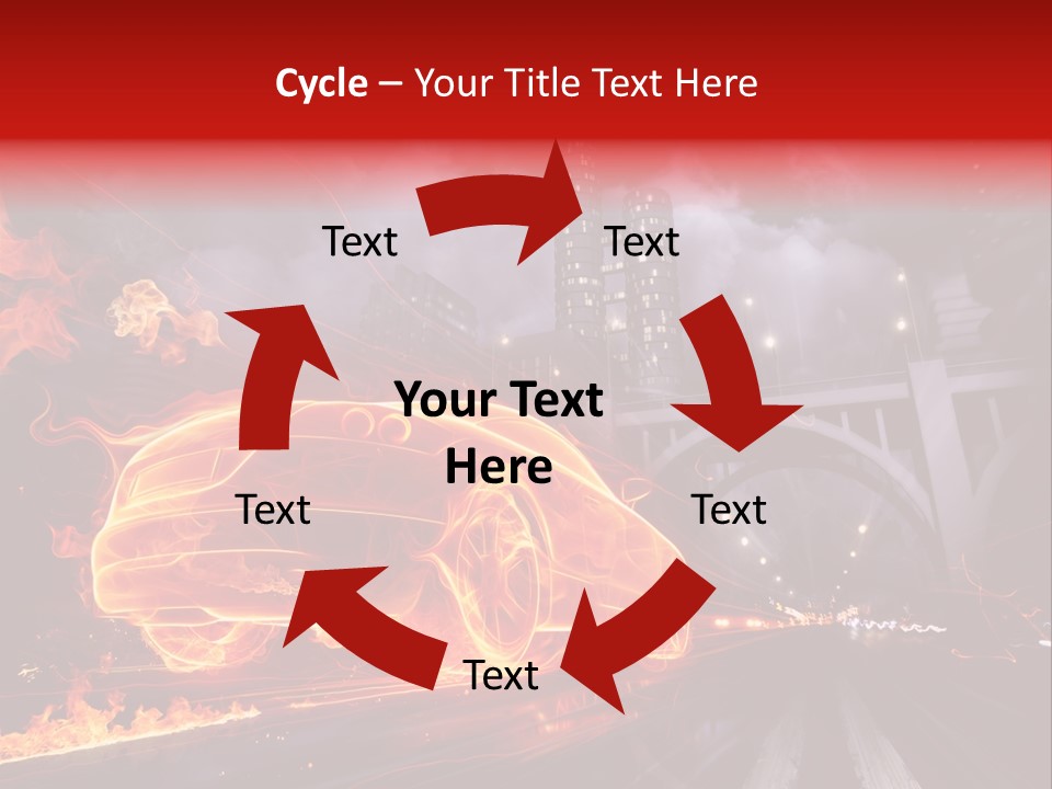 Birds Drive Flammable PowerPoint Template