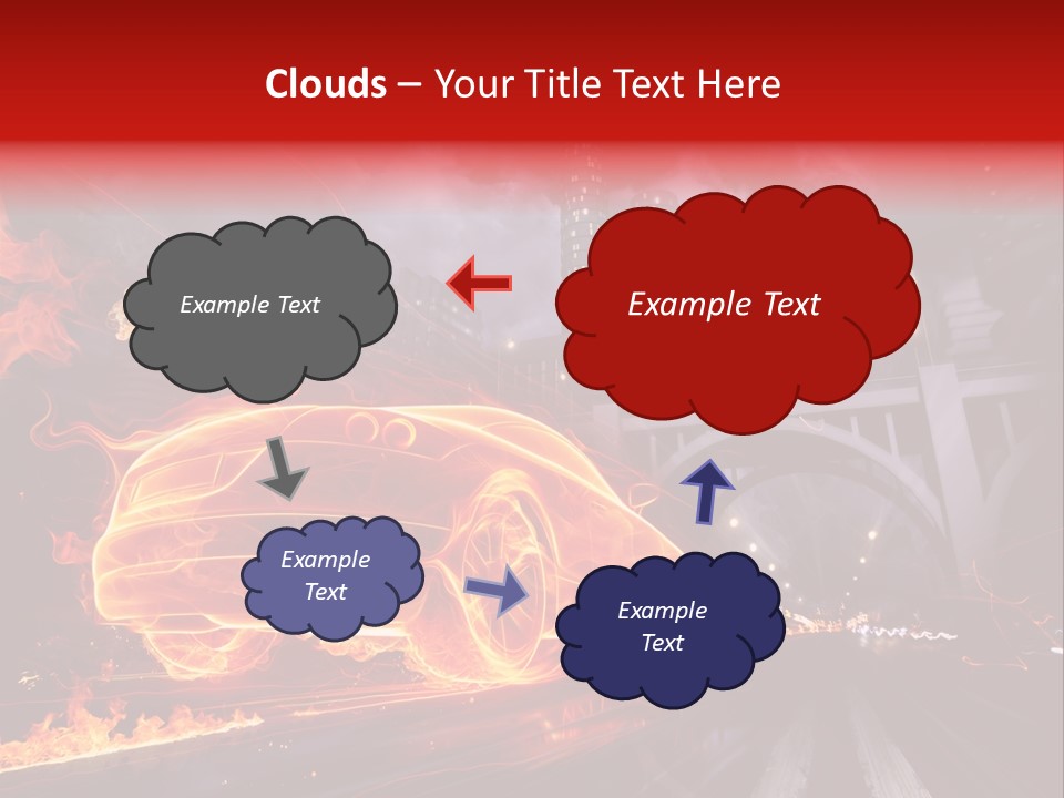 Birds Drive Flammable PowerPoint Template