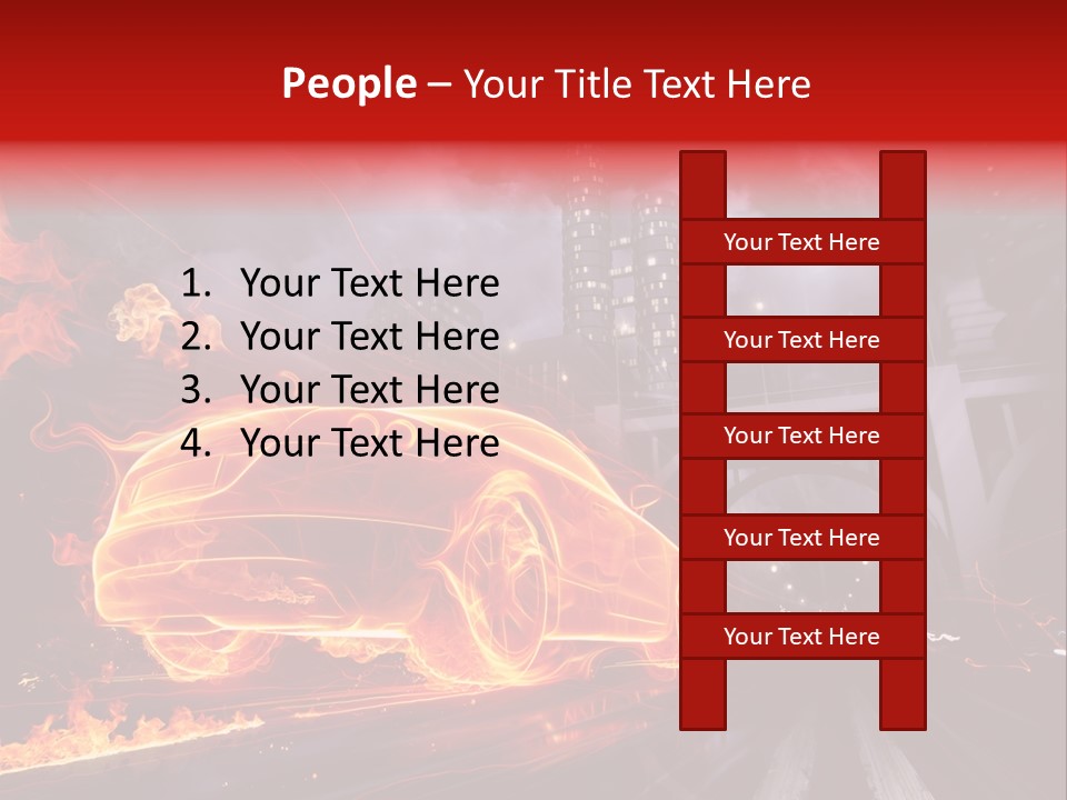 Birds Drive Flammable PowerPoint Template