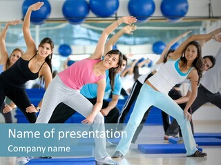 Muscles Weight Female PowerPoint Template