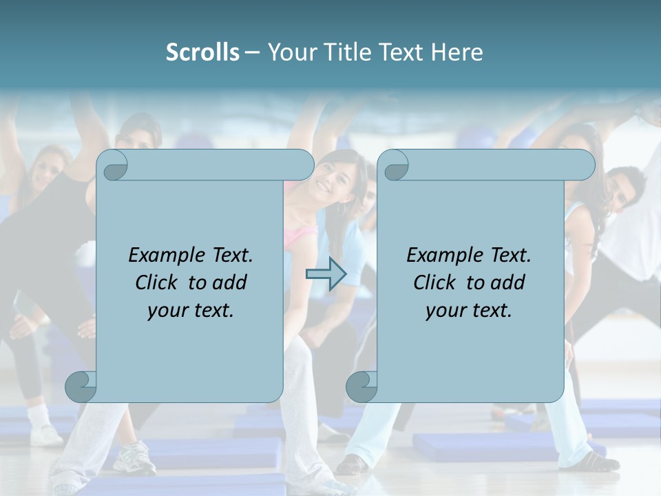 Muscles Weight Female PowerPoint Template