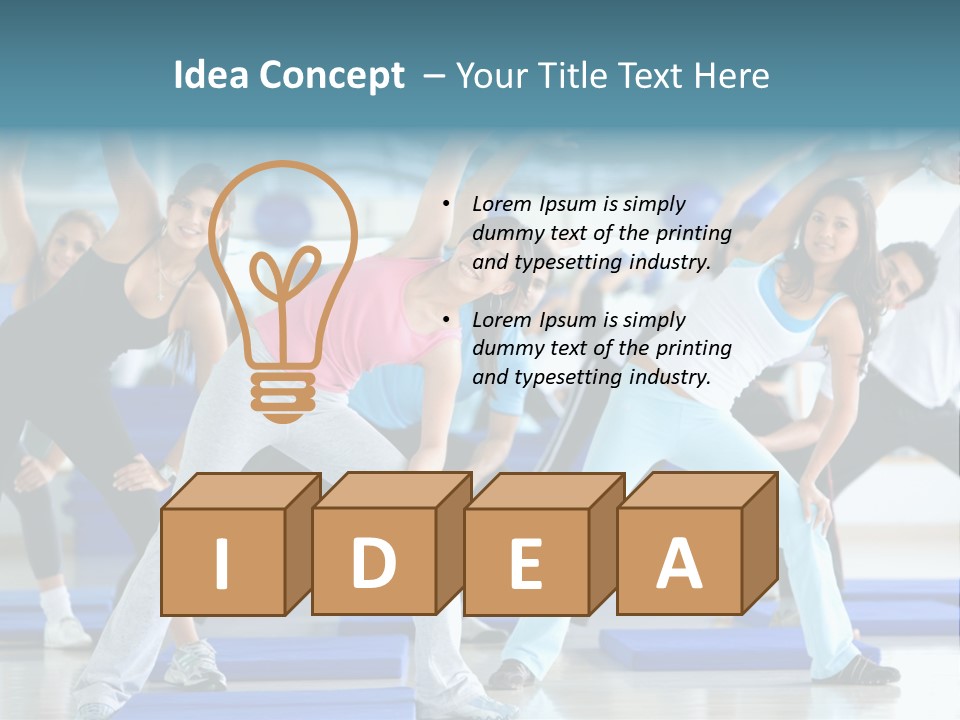 Muscles Weight Female PowerPoint Template