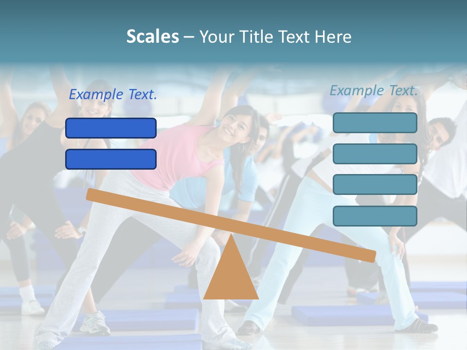 Muscles Weight Female PowerPoint Template