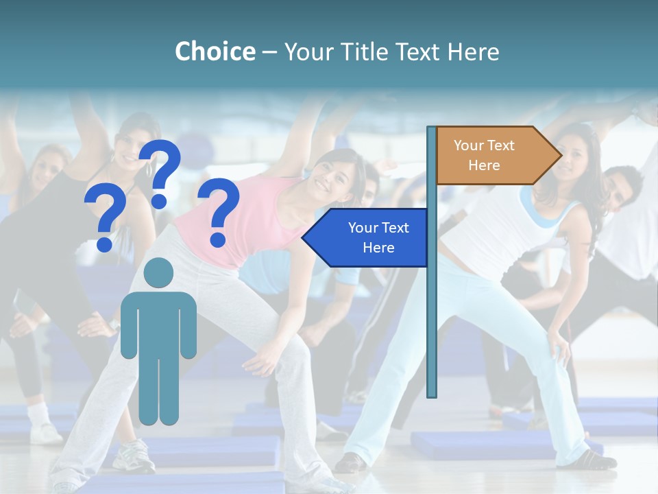 Muscles Weight Female PowerPoint Template