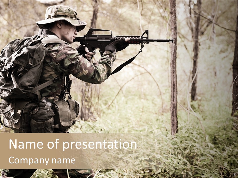 Aim Dangerous Equipped PowerPoint Template