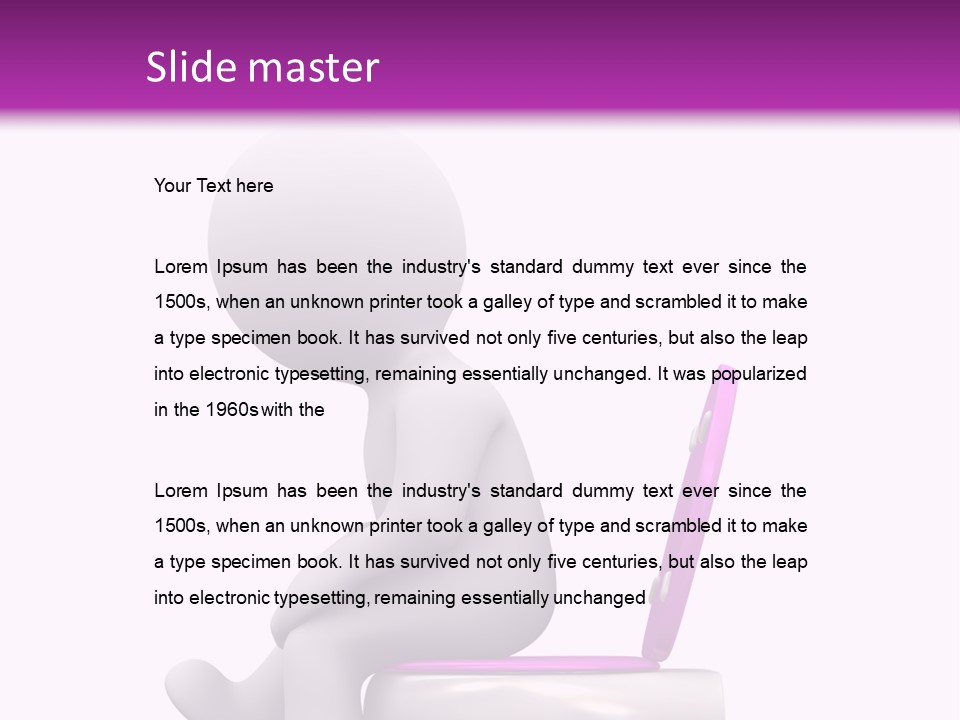 Human Rest Pee PowerPoint Template