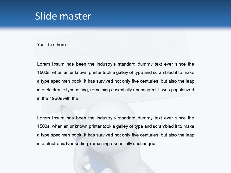 Small Business White PowerPoint Template