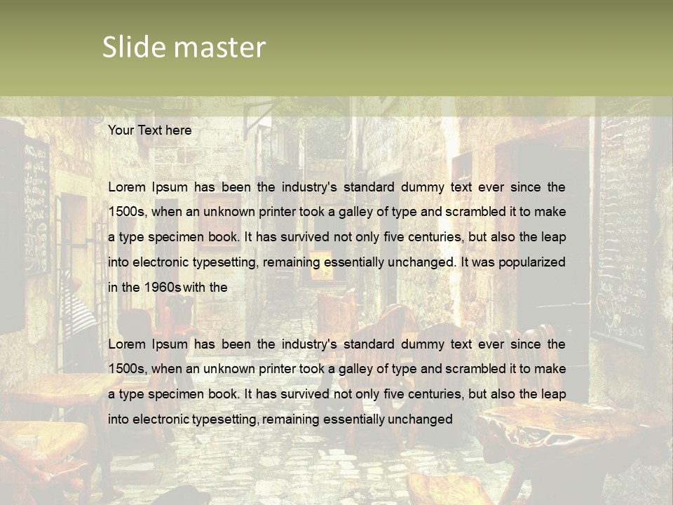 Ancient Travel Artwork PowerPoint Template