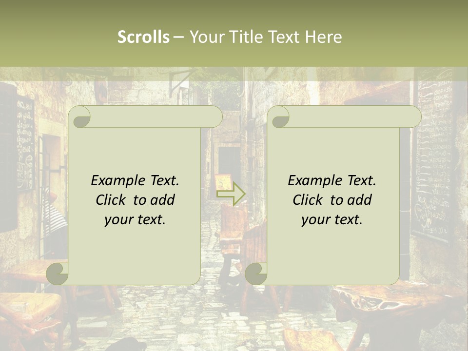 Ancient Travel Artwork PowerPoint Template