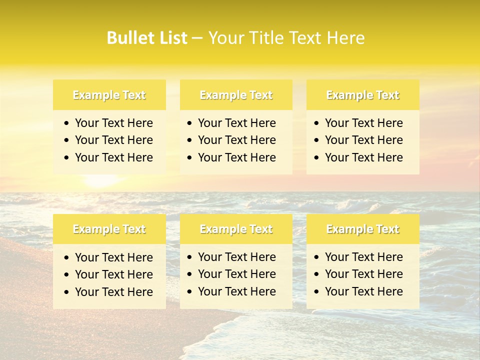 Sun Travel Relax PowerPoint Template