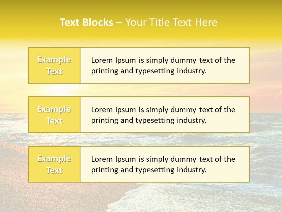 Sun Travel Relax PowerPoint Template