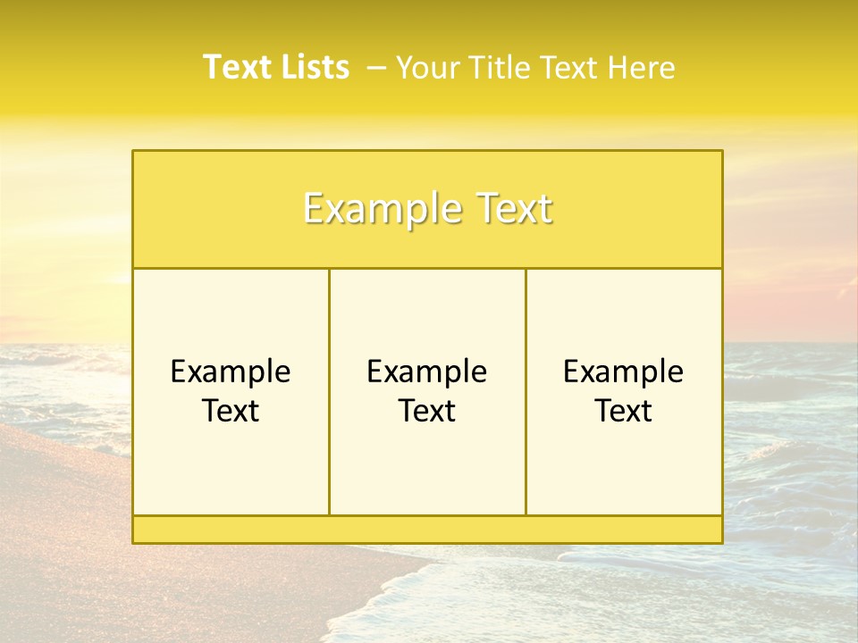 Sun Travel Relax PowerPoint Template