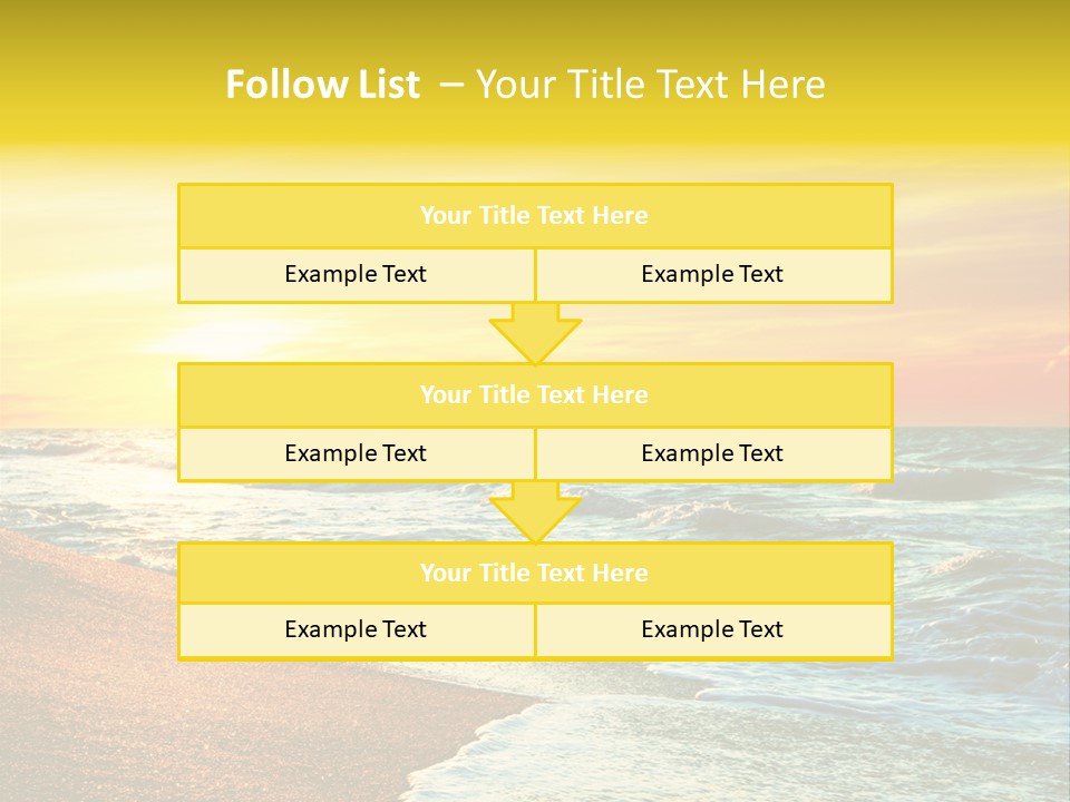 Sun Travel Relax PowerPoint Template