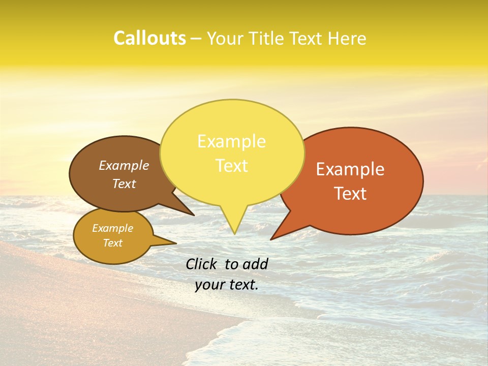 Sun Travel Relax PowerPoint Template