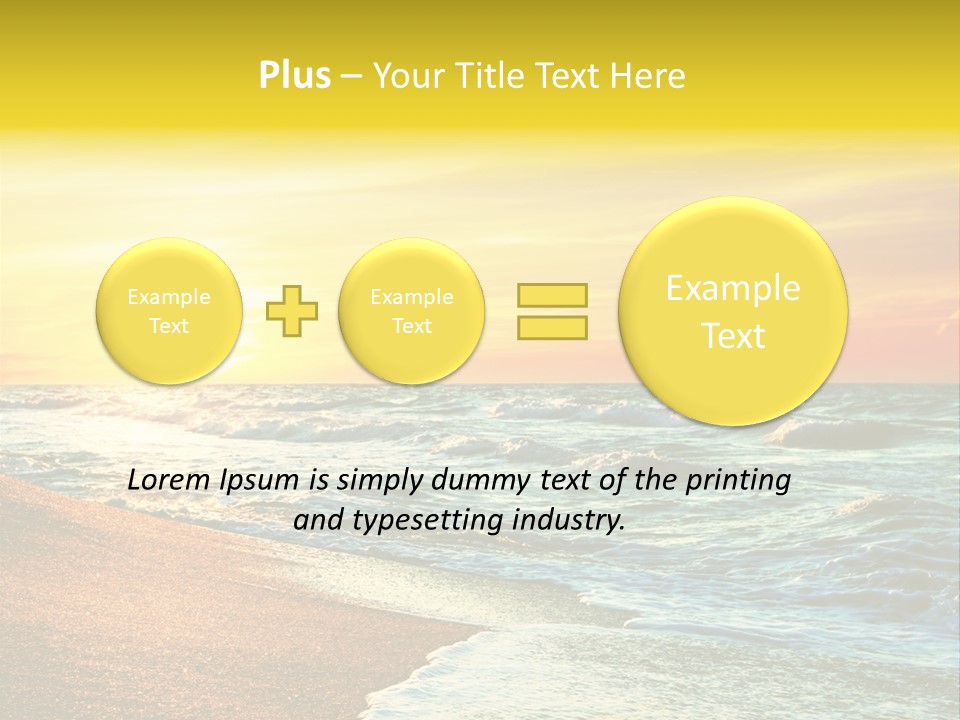 Sun Travel Relax PowerPoint Template