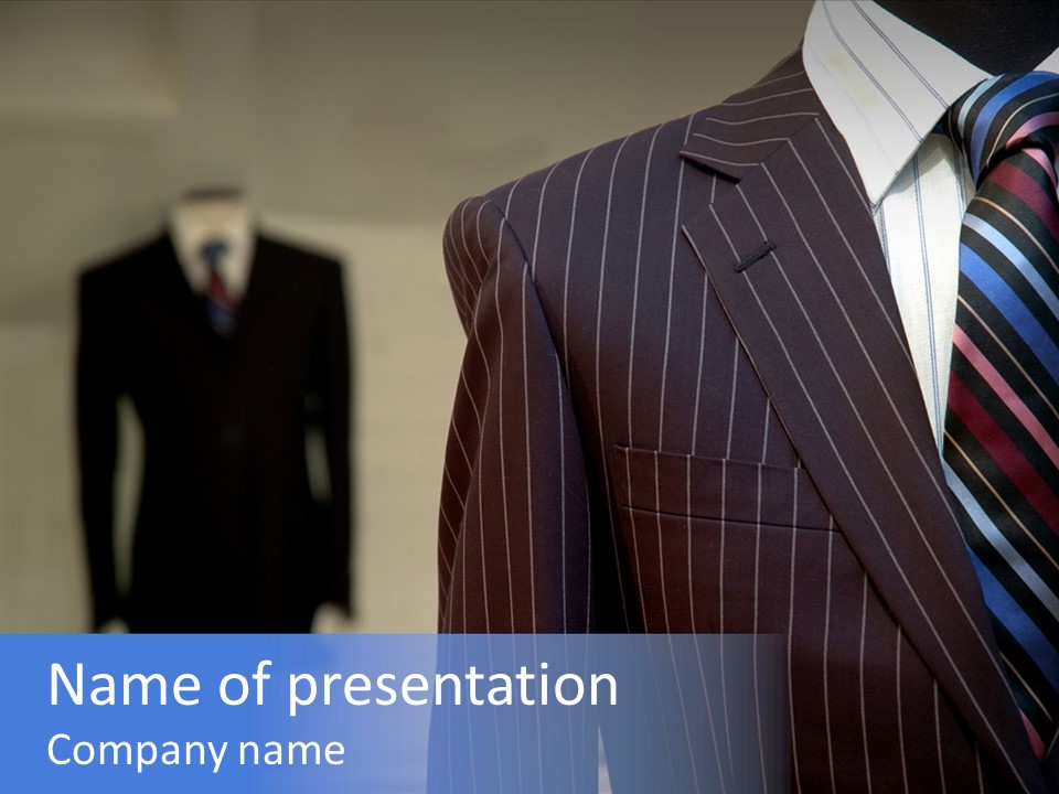 Business Lapel Tailor PowerPoint Template