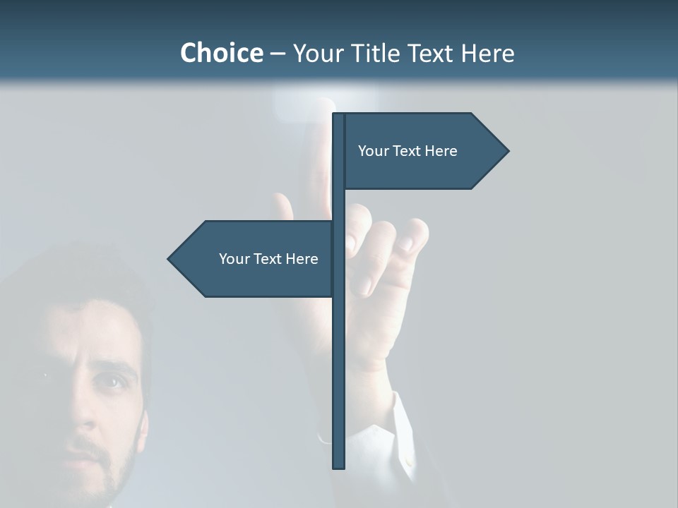 Hand Choice Future PowerPoint Template