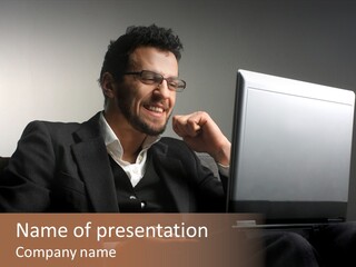 Office Internet Smile PowerPoint Template