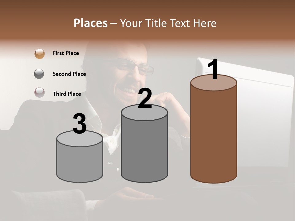 Office Internet Smile PowerPoint Template