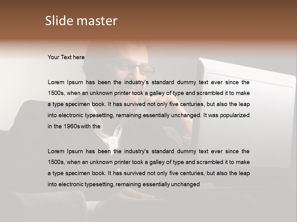 Office Internet Smile PowerPoint Template