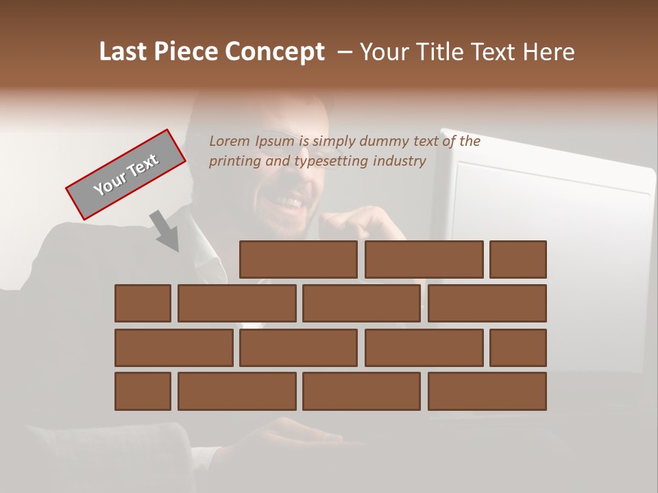 Office Internet Smile PowerPoint Template