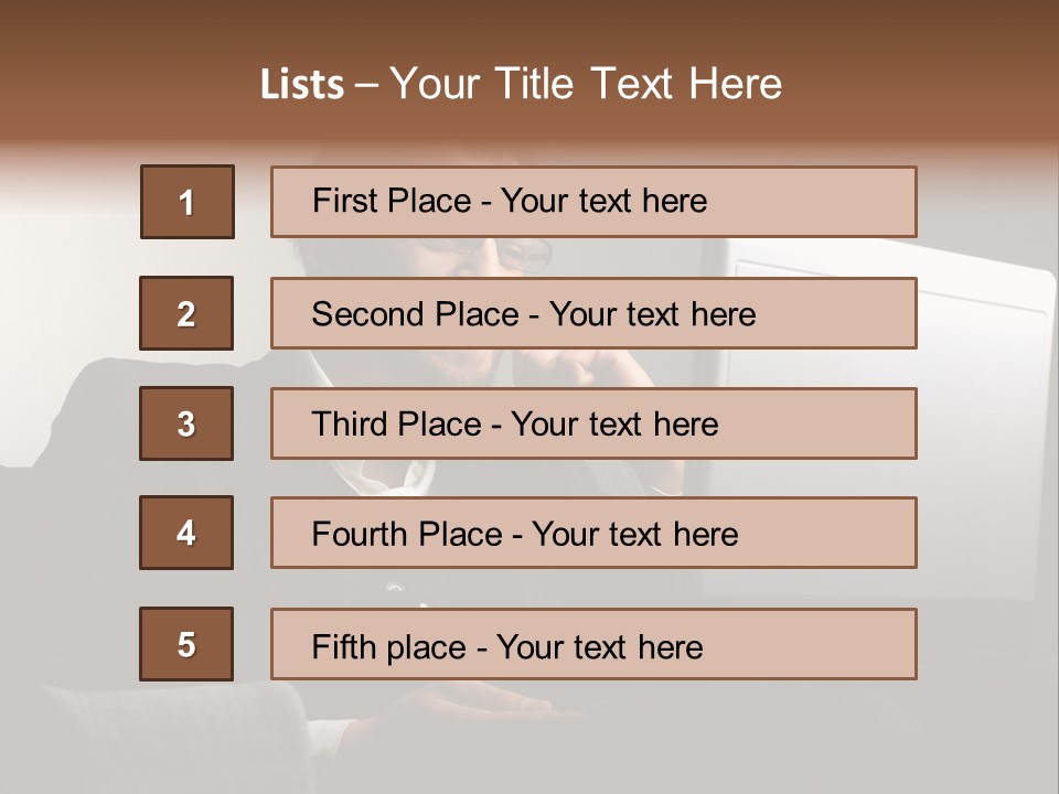 Office Internet Smile PowerPoint Template