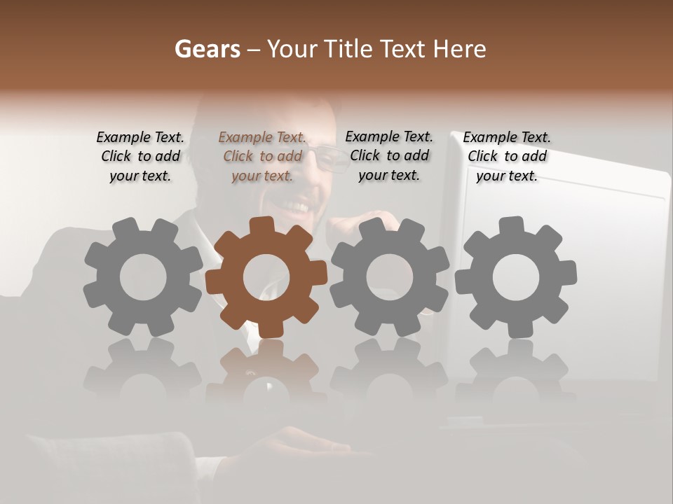 Office Internet Smile PowerPoint Template