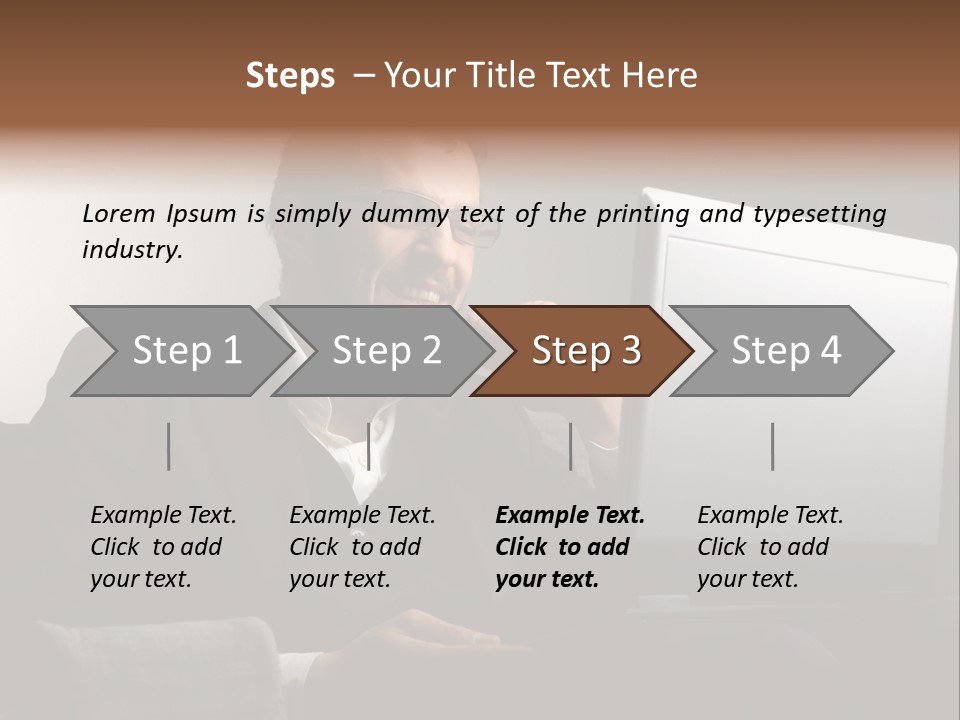 Office Internet Smile PowerPoint Template