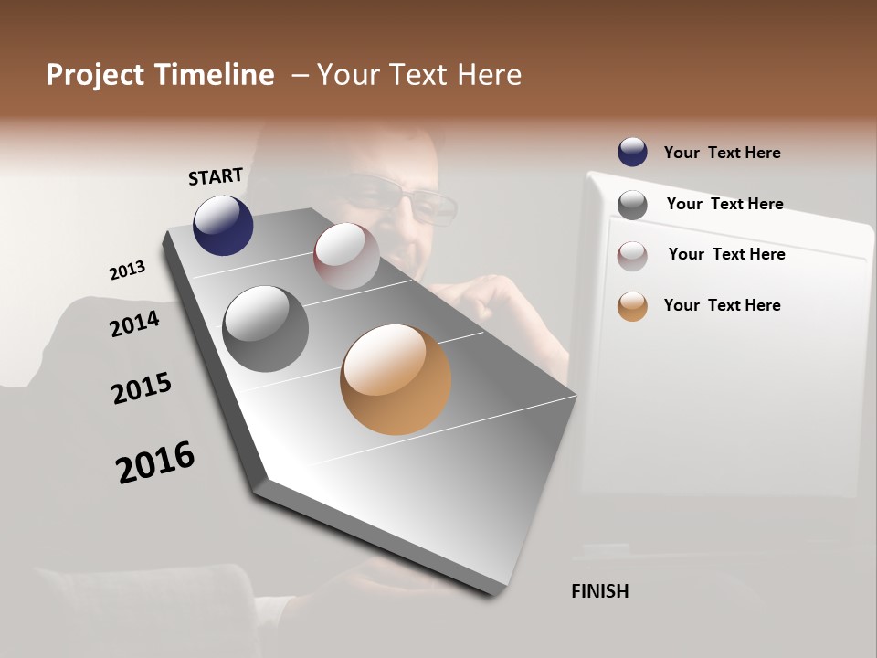 Office Internet Smile PowerPoint Template